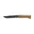 Couteau Opinel N°08 chêne à lame noire, ouvert