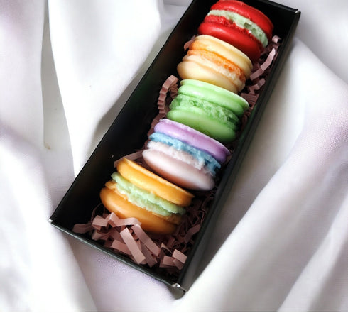 Coffret de 5 macarons parfumés thème Fruité Les Senteurs de Maly - décoration et désodorisant d'ambiance