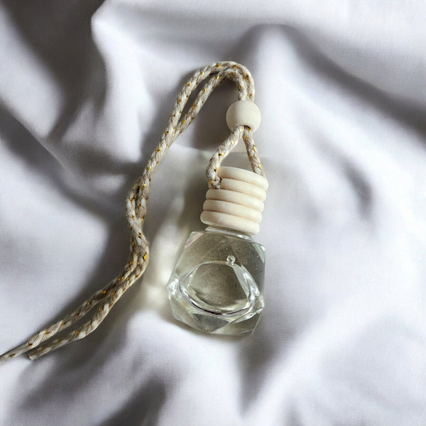 Diffuseur de parfum voiture Fleur de coton Les Senteurs de Maly - 8ml, durée 1 à 2 mois, fabriqué en France