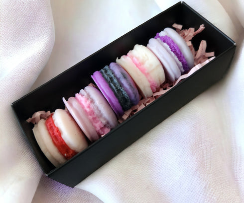 Coffret de 5 macarons parfumés thème Fleuri Les Senteurs de Maly - décoration et désodorisant d'ambiance