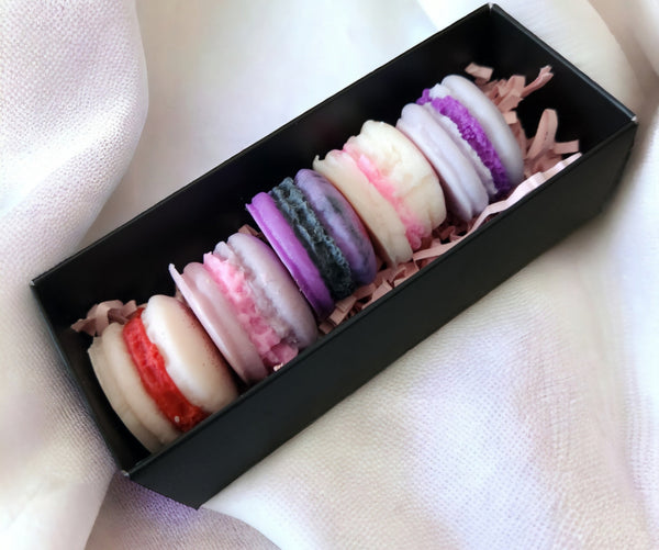 Coffret de 5 macarons parfumés thème Fleuri Les Senteurs de Maly - décoration et désodorisant d'ambiance
