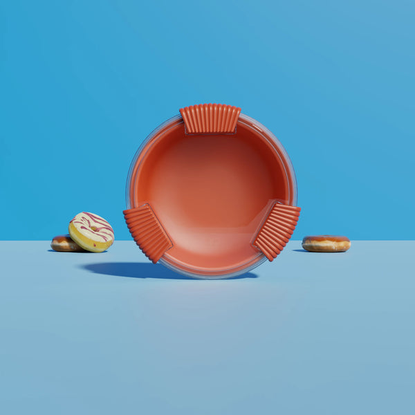 La Binibox Terracotta - lunch box réutilisable nomade BINI, polymère biosourcé, fabriquée en France