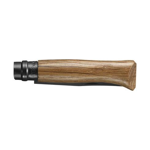 Couteau Opinel N°08 chêne à lame noire, fermé