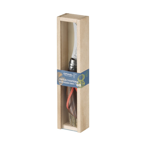 Plumier en bois du couteau à champignons Opinel noyer noir
