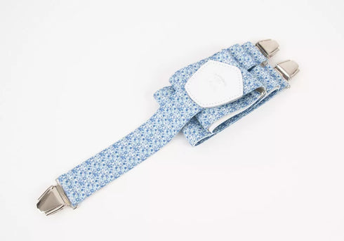 Bretelles Larges à Fleurs "Mon Côté Fleur Bleue"