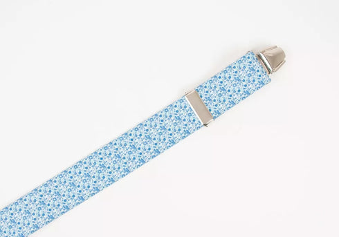 Bretelles Larges à Fleurs "Mon Côté Fleur Bleue"