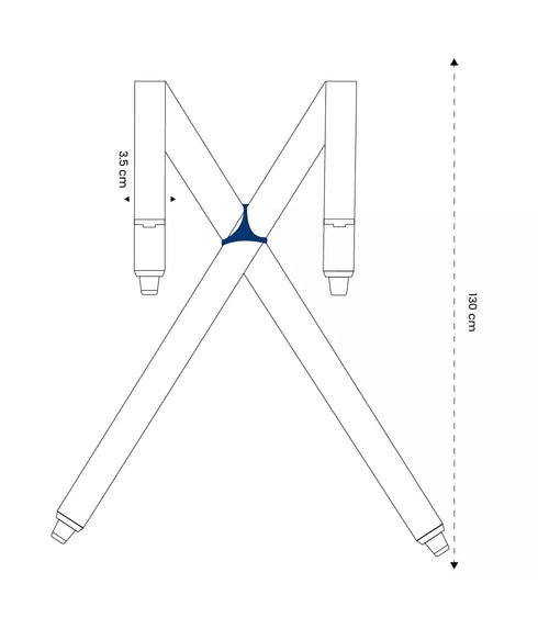 Bretelles Larges Marron Dos Métal "Belle de nuit"