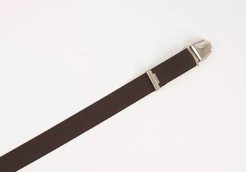 Bretelles Fines Marron "St Germain"