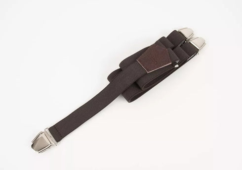 Bretelles Fines Marron "St Germain"