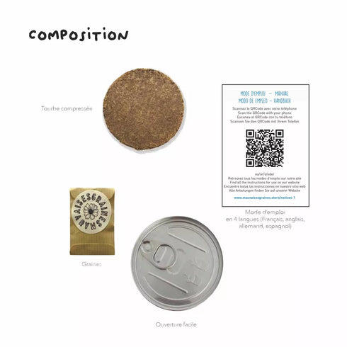 Kit à semer "Cerfeuil" Fabriqué en France - J'achète français