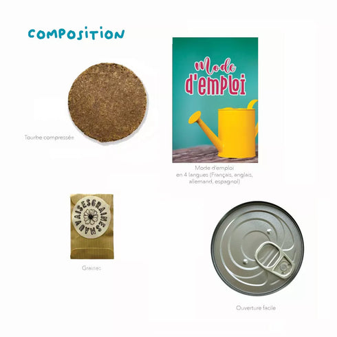 Kit à semer "Graines de Chance" Fabriqué en France - J'achète français