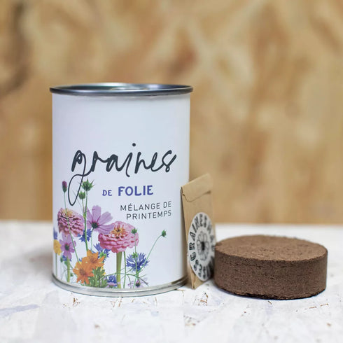 Kit à semer "Graines de folie" Fabriqué en France - J'achète français