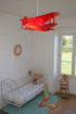 Lampe suspension enfant AVION ROUGE - J'achète français
