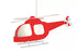 Lampe suspension enfant HELICOPTERE ROUGE - J'achète français