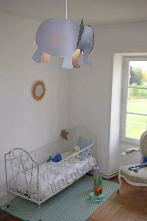 Lampe suspension enfant ELEPHANT GRIS - J'achète français