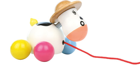 Baby Rosy cow pull toy - Vilac, fabriqué en France