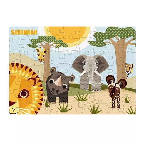 Puzzle SAVANNAH 70 pièces pour enfants - Éco-conçus - Fabriqués en France. - J'achète français