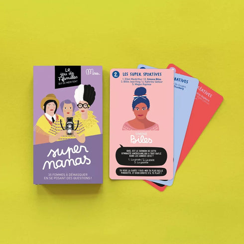 SUPER NANAS - Le jeu de 7 familles qui se méritent - 35 femmes à démasquer en se posant des questions ! - J'achète français