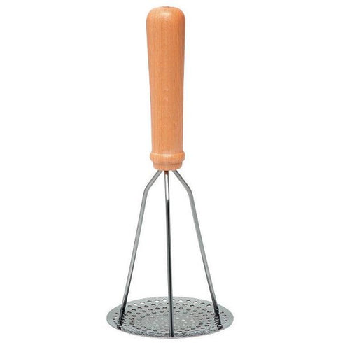 Pilon presse-purée 3 branches inox manche bois - Roger Orfèvre