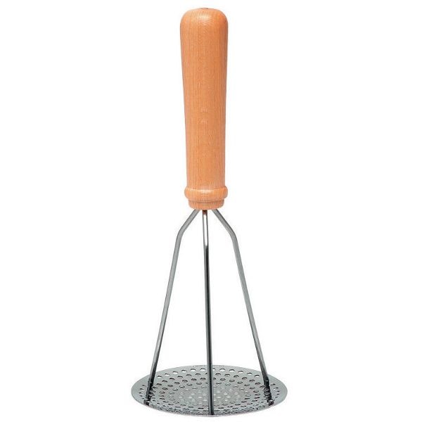 Pilon presse-purée 3 branches inox manche bois - Roger Orfèvre
