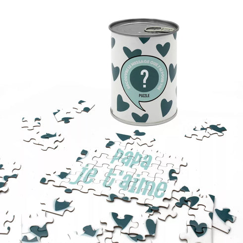 Puzzle surprise “Papa, je t’aime” – Déclaration en boîte de conserve - J'achète français