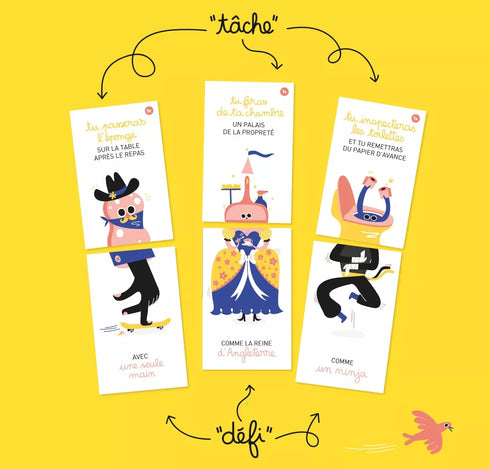 QUI S'Y COLLE ? Eh hop les corvées deviennent des jeux d'enfants... - J'achète français