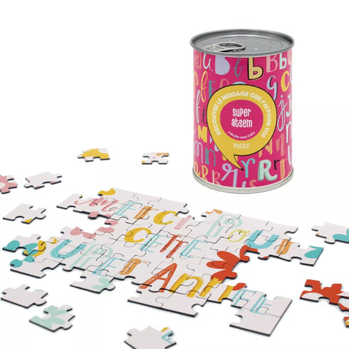 Puzzle surprise “Super ATSEM” – Message de remerciement en boîte de conserve - J'achète français