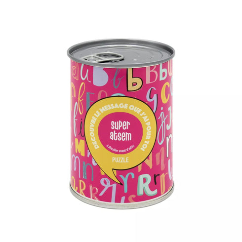 Puzzle surprise “Super ATSEM” – Message de remerciement en boîte de conserve - J'achète français