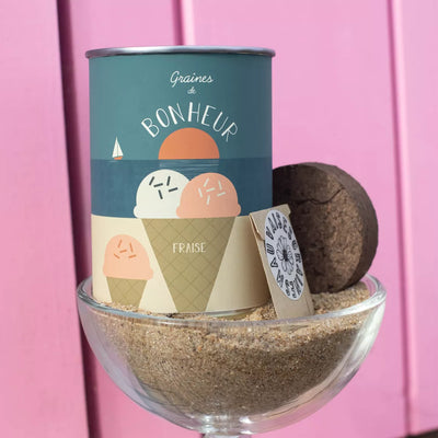 Kit à semer "Bonheur" - Graines de Fraises des Bois - J'achète français