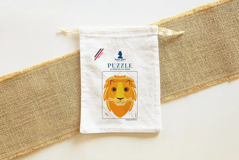 Puzzle Lion en bois de bouleau - J'achète français