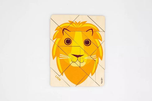 Puzzle Lion en bois de bouleau - J'achète français