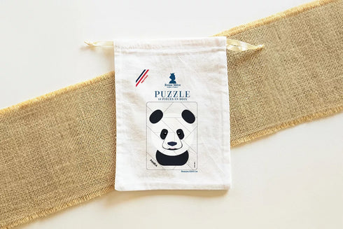 Puzzle Panda en bois de bouleau - J'achète français