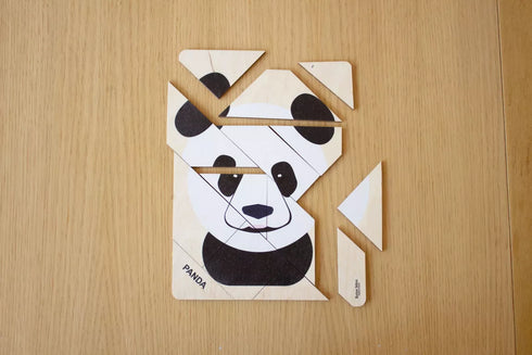 Puzzle Panda en bois de bouleau - J'achète français