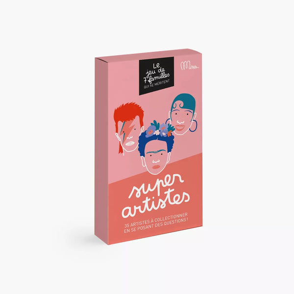 SUPER ARTISTES - Jeu de 7 familles qui se méritent - 35 artistes à collectionner en se posant des questions ! - J'achète français