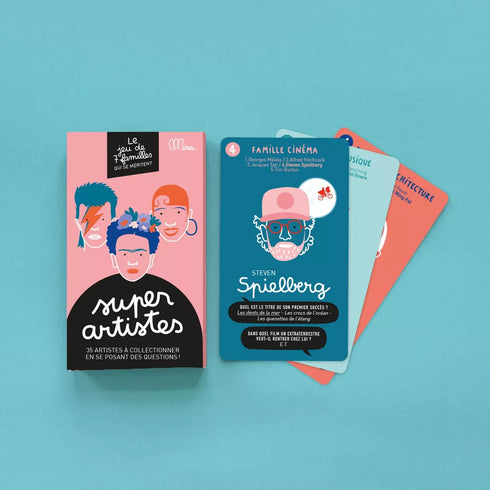 SUPER ARTISTES - Jeu de 7 familles qui se méritent - 35 artistes à collectionner en se posant des questions ! - J'achète français