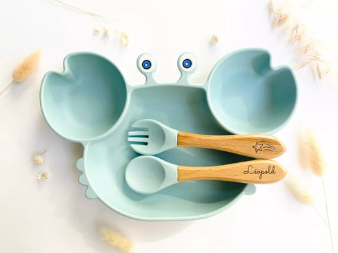 Assiette Crabe - Silicone - J'achète français