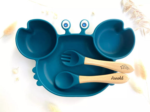 Assiette Crabe - Silicone - J'achète français
