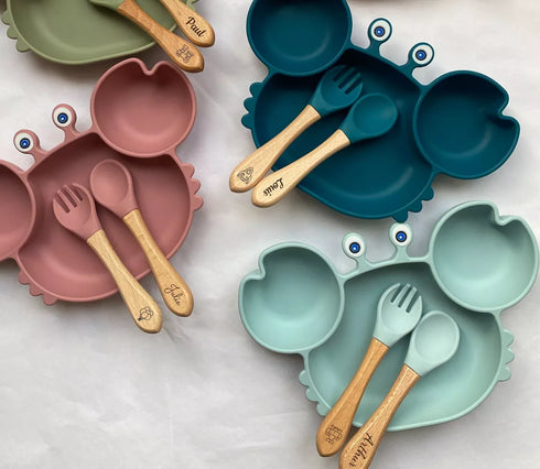 Assiette Crabe - Silicone - J'achète français