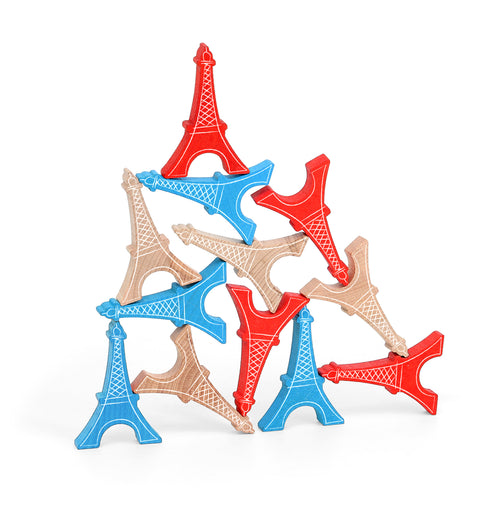 Jeu d’équilibre Tour Eiffel 12 pièces - Vilac, fabriqué en France