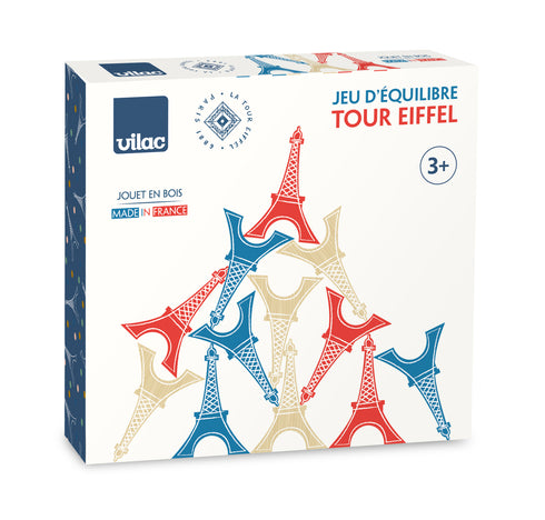 Jeu d’équilibre Tour Eiffel 12 pièces - Vilac, fabriqué en France