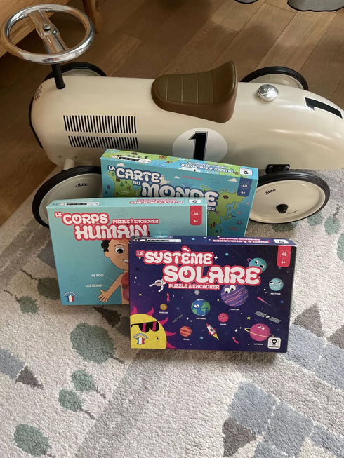 🚀 Puzzle Puzzle Système Solaire 48 pièces – Dès 4 ans – Fabriqué en France - J'achète français