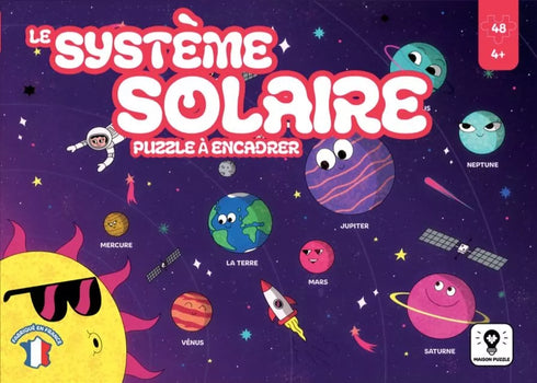 🚀 Puzzle Puzzle Système Solaire 48 pièces – Dès 4 ans – Fabriqué en France - J'achète français