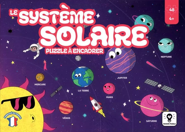 🚀 Puzzle Puzzle Système Solaire 48 pièces – Dès 4 ans – Fabriqué en France - J'achète français