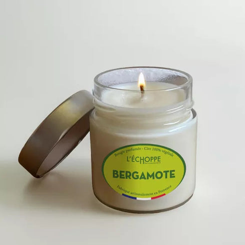 Bougie Bergamotte - Cire 100% végétale - J'achète français