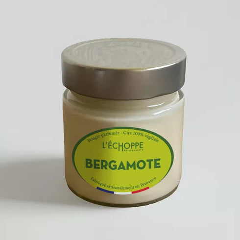 Bougie Bergamotte - Cire 100% végétale - J'achète français