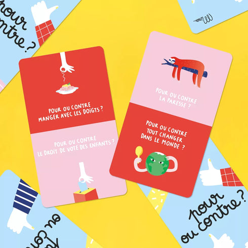 POUR OU CONTRE ? - 25 cartes pour des débats sans fin ! - J'achète français