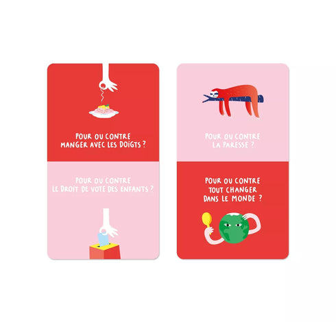 POUR OU CONTRE ? - 25 cartes pour des débats sans fin ! - J'achète français