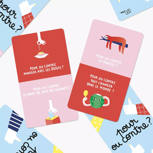 POUR OU CONTRE ? - 25 cartes pour des débats sans fin ! - J'achète français