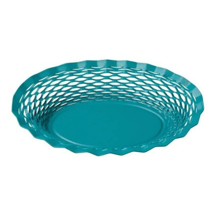 Corbeille à pain ovale petit modèle bleu canard