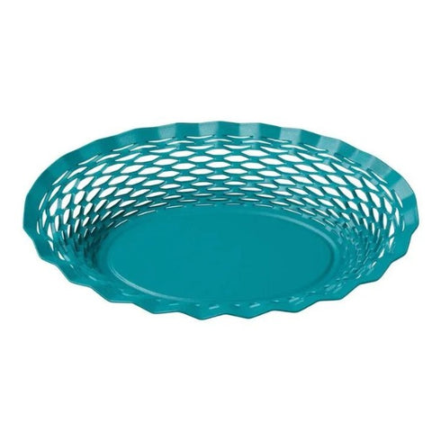 Corbeille à pain ovale grand modèle bleu canard